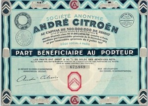 Un obligation citroen